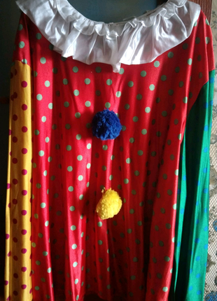 Маскарадный костюм клоуна, шута для любых мероприятий и анимации.