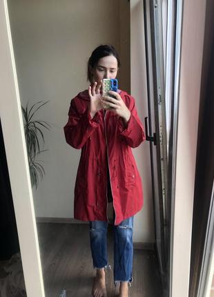 Плащ вітровка червоний 2