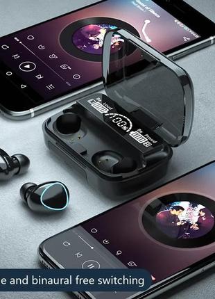 Нові бездротові bluetooth навушники f9-5 tws true wireless.2 фото