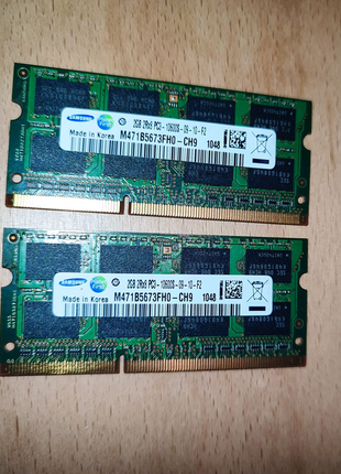 Оперативная память samsung m471b5673fh0-ch9 2х2=4gb ddr3 1333s