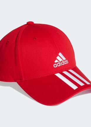 Бейсболка кепка adidas 3 stripes cap red оригінал чоловіча червон