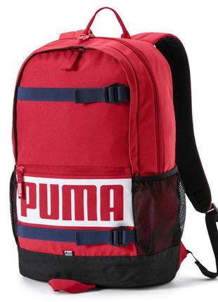 Рюкзак puma deck red 24l оригінал червоний міський спортивний