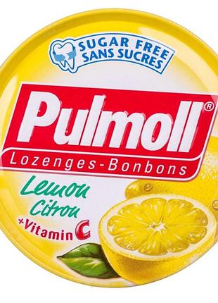 Леденцы pulmoll лимон без сахара 45 гр.