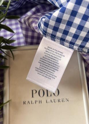 Мужская яркая в клетку рубашка с длинным рукавом polo ralph lauren большого размера xxl 3xl стан как новая10 фото