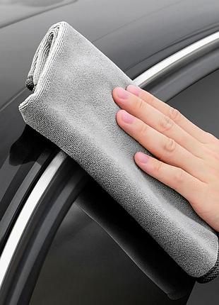 Мікрофібра рушник для миття автомобіля baseus easy life car washing towel 40*80 см grey (crxcmj-a0g)