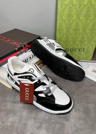 Мужские кроссовки gucci. текстильные кеды гуччи2 фото