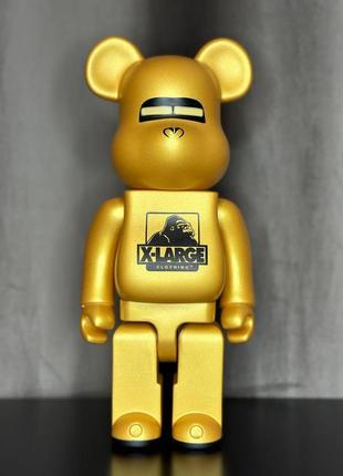 Колекційна іграшка bearbrick x-large(золото) 28см (подарунок)