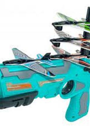 Детский игрушечный пистолет с самолетиками air battle катапульта1 фото