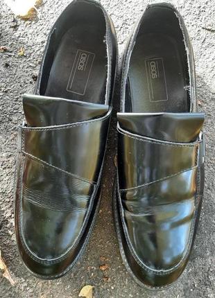 Мужские кожаные туфли лоферы asos7 фото