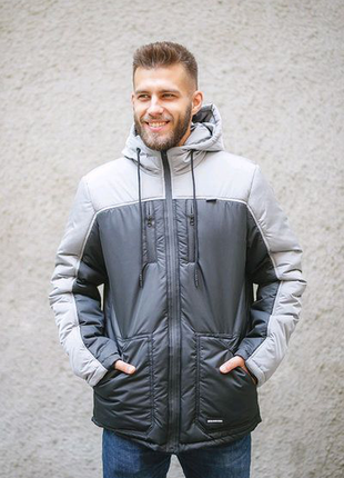 Зимова куртка falcon blk/gry