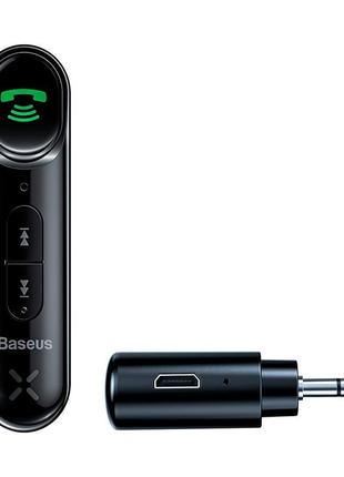 Адаптер aux baseus qiyin car bluetooth receiver black (wxqy010001)