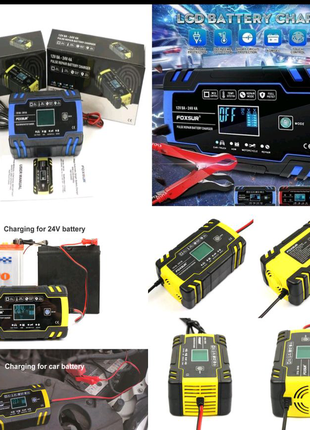 Foxsur 12/24-8а автоматичний зарядний пристрій акумулятора