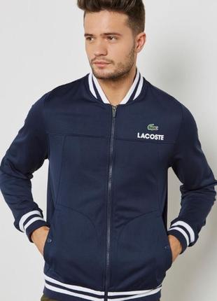 Зипка, бомбер, олимпийка lacoste sport zip through sweat jacket in navy