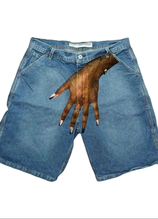 Jeans shorts (джинсові шорти) (кастомні шорти з рукою)