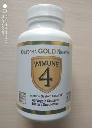 Immune 4 для зміцнення імунітету, вітамін c, d, селен, цинк, 60 ш1 фото