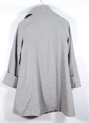 Женское демисезонное пальто, осеннее серое пальто, осіннє жіноче пальто3 фото