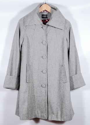 Женское демисезонное пальто, осеннее серое пальто, осіннє жіноче пальто2 фото