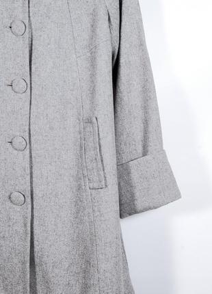 Женское демисезонное пальто, осеннее серое пальто, осіннє жіноче пальто5 фото