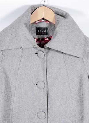 Женское демисезонное пальто, осеннее серое пальто, осіннє жіноче пальто4 фото