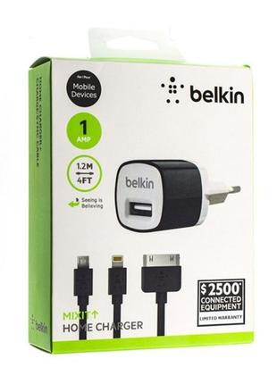 Зарядний пристрій belkin f8j017e (5v/1a) з кабелем lightning 1.2m