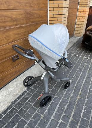 Stokke xplory v5-коляска 2в1 ( прогулянка+люлька)10 фото