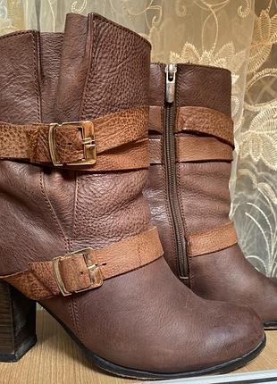 Жіночі осінні напівчобітки відмінної якості натуральна шкіра!!!