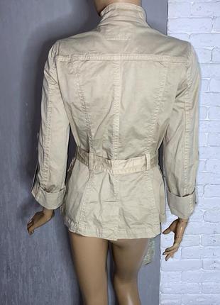Винтажная тонкая куртка с накладными карманами zara, s2 фото