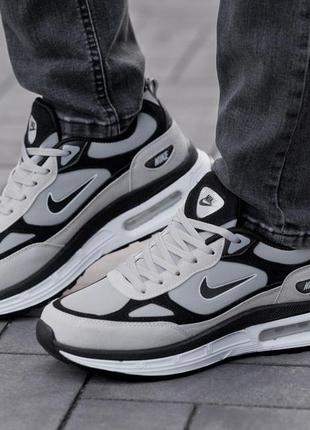 Nike air max grey black5 фото