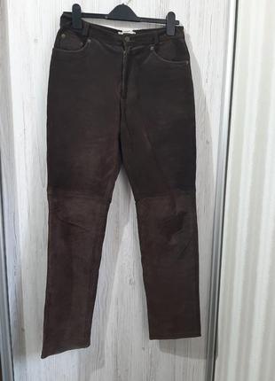 Мужские кожаные замшевые штаны брюки италия bagatelle2 фото
