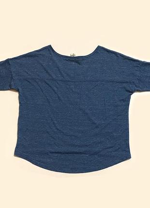 S-m-l оверсайз синий лонгслив кофта футболка с рукавом белый принт женский4 фото
