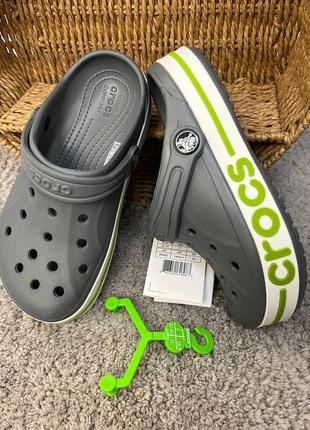 Дитячі крокси сабо crocs bayaband kids сірі топ продажів