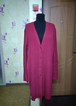 Классная фирменная удлиненная мягенькая кофта кардиган worthington р.l/xl. хороший рост