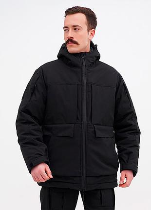 Куртка тактична зимова для поліції ukr cossacks softshell чорна