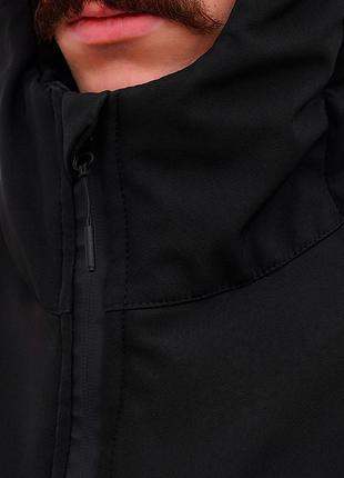Куртка тактична зимова для поліції ukr cossacks softshell чорна8 фото
