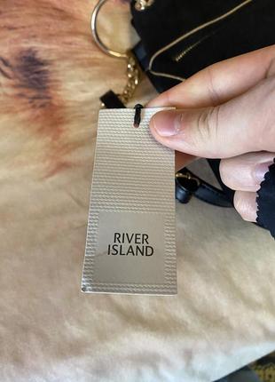 Женская сумка кожа кожа кожа кожа черная river island новая5 фото