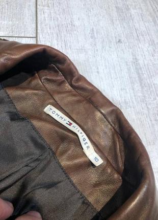 Женская стильная кожаная куртка tommy hilfiger2 фото