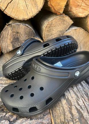 Crocs classic black унісекс крокси сабо топ продажів! усі розміри у наявності