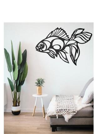 Дерев'яна картина - панно "риба"