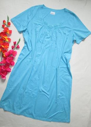 Суперовая длинная ночнушка батал с ажурной вставкой ringella германия