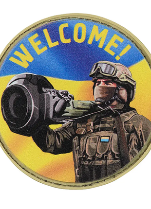 Нашивка m-tac nlaw says welcome pvc