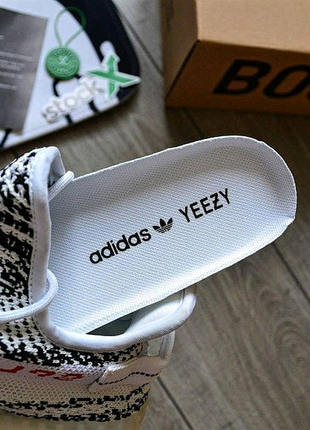 Чоловічі кросівки adidas yeezy boost 350 v2 zebra white black / а5 фото