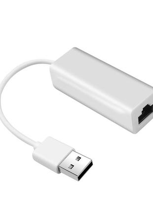 Адаптер usb 2.0 – lan rj45 зовнішній мережевий адаптер до 100мбс