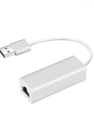 Адаптер usb 2.0 - lan rj45 внешний сетевой адаптер до 100мбс7 фото