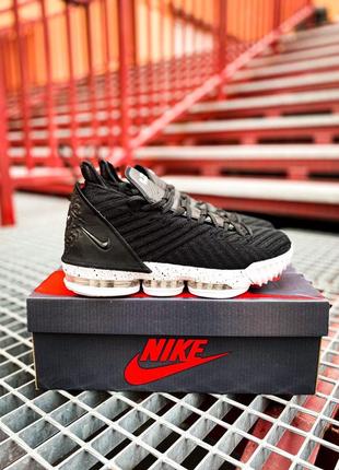 Мужские кроссовки nike lebron 16 black/white