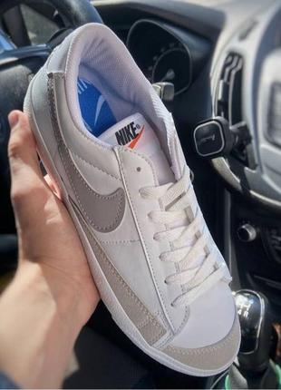 Жіночі nike blazer low white&gray