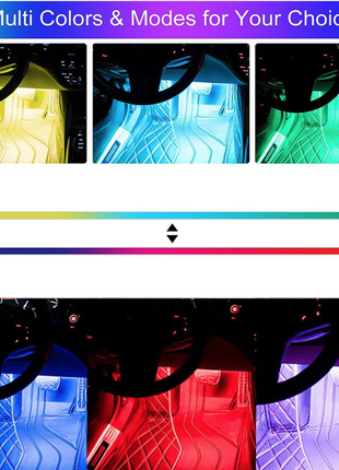 Автомобильная светодиодная декоративная подсветка rgb4 фото