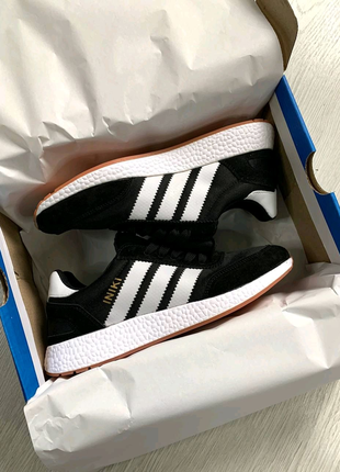 Adidas iniki black-white3 фото