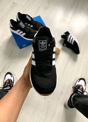 Adidas iniki black-white6 фото