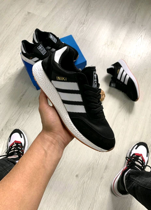 Adidas iniki black-white8 фото