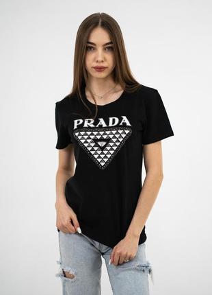 Футболка жіноча prada b-5041bl m
